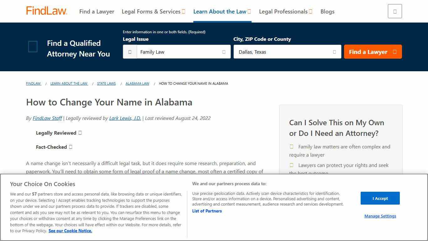 How to Change Your Name in Alabama - FindLaw
